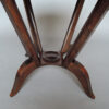 French Art Deco Rosewood Gueridon with a Four Curved-Leg Pedestal