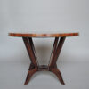 French Art Deco Rosewood Gueridon with a Four Curved-Leg Pedestal