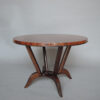 French Art Deco Rosewood Gueridon with a Four Curved-Leg Pedestal