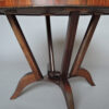 French Art Deco Rosewood Gueridon with a Four Curved-Leg Pedestal