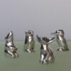 Set of 4 Christofle 'Gallia' silver plated Figural Salt and Pepper Shakers