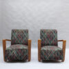 Pair of Fine French Art Deco Club Chairs