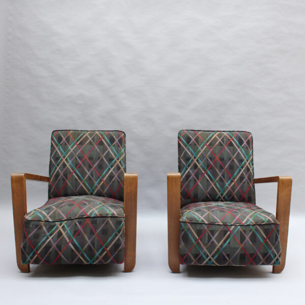 Pair of Fine French Art Deco Club Chairs - Image 2