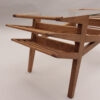 Fine French 1950s Oak and Glass Coffee Table by Maxime Old