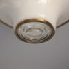 Rare Fine French Art Deco Glass and Brass Flush Mount by Jean Perzel