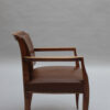 Fine French Art Deco Beech Wood Desk Chair