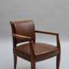 Fine French Art Deco Beech Wood Desk Chair