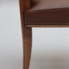 Fine French Art Deco Beech Wood Desk Chair