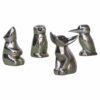 Set of 4 Christofle 'Gallia' silver plated Figural Salt and Pepper Shakers