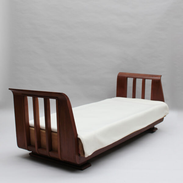 Fine French 1930s Daybed / Sofa Attributed to Lucien Rollin - Image 3