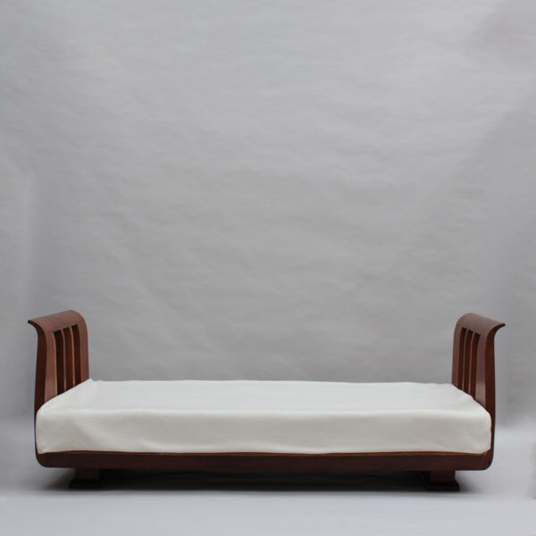 Fine French 1930s Daybed / Sofa Attributed to Lucien Rollin - Image 2