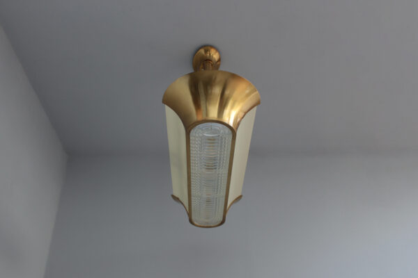 Rare Large French Art Deco Chandelier by Jean Perzel - Image 11