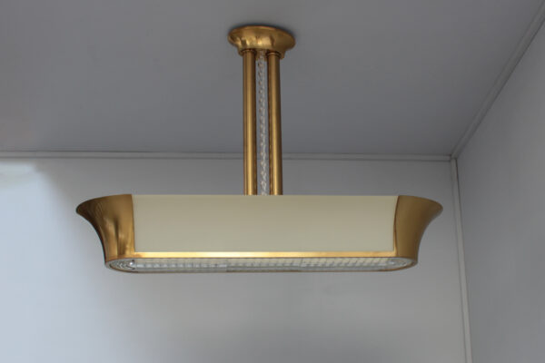 Rare Large French Art Deco Chandelier by Jean Perzel - Image 5