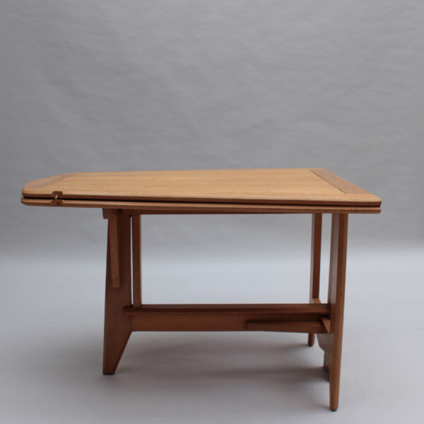 Fine French 1950s Oak "Portefeuille" Table by Guillerme & Chambron - Image 2