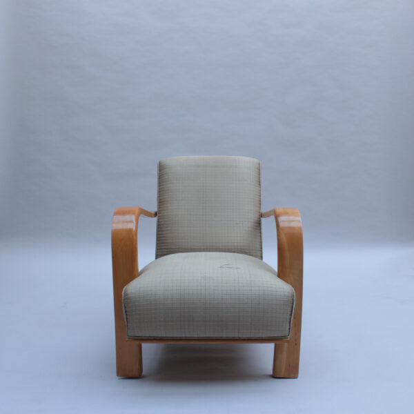 Pair of Fine French 1930s Armchairs by Robert Block - Image 4