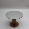 Fine French 1930s Wooden Gueridon by Jules Leleu with a Mirrored Top