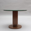 Fine French 1930s Wooden Gueridon by Jules Leleu with a Mirrored Top