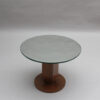 Fine French 1930s Wooden Gueridon by Jules Leleu with a Mirrored Top