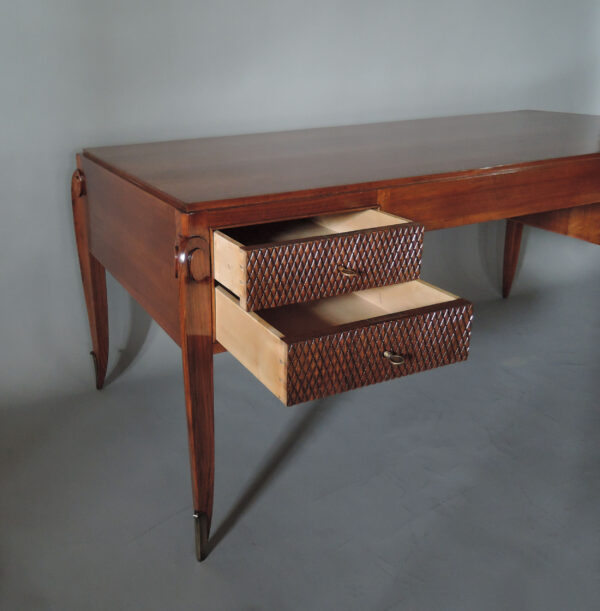 Fine French 1940s Desk by Jean Pascaud - Image 12