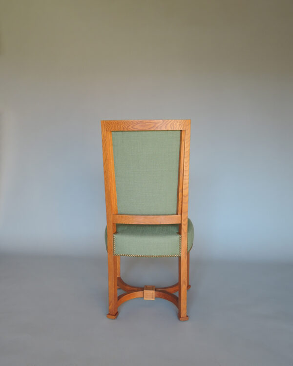 2 Fine French 1950s Solid Oak Chairs by Arbus - Image 11