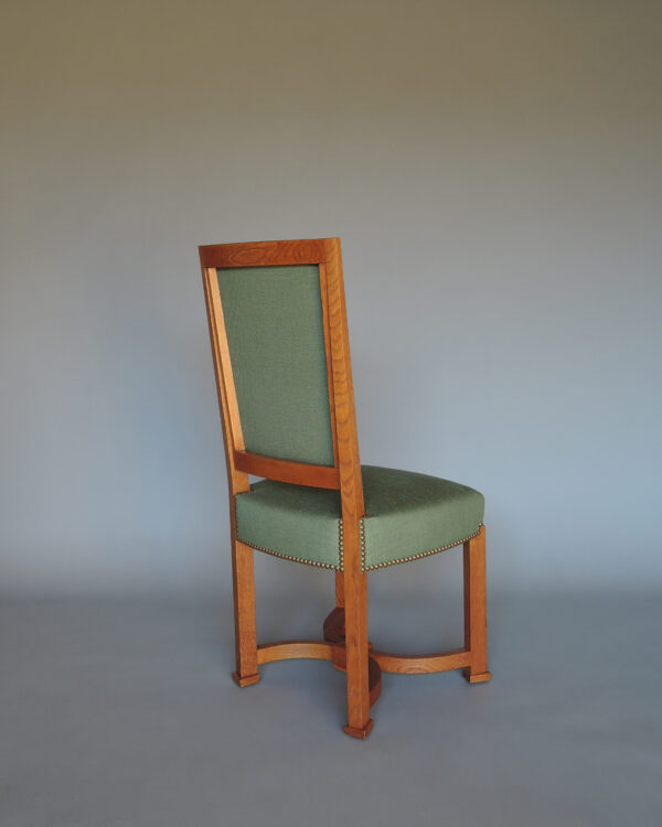 2 Fine French 1950s Solid Oak Chairs by Arbus - Image 12