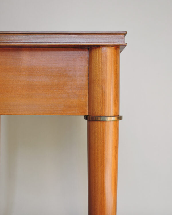 Fine French Art Deco Cherry Desk with Bronze Details - Image 11