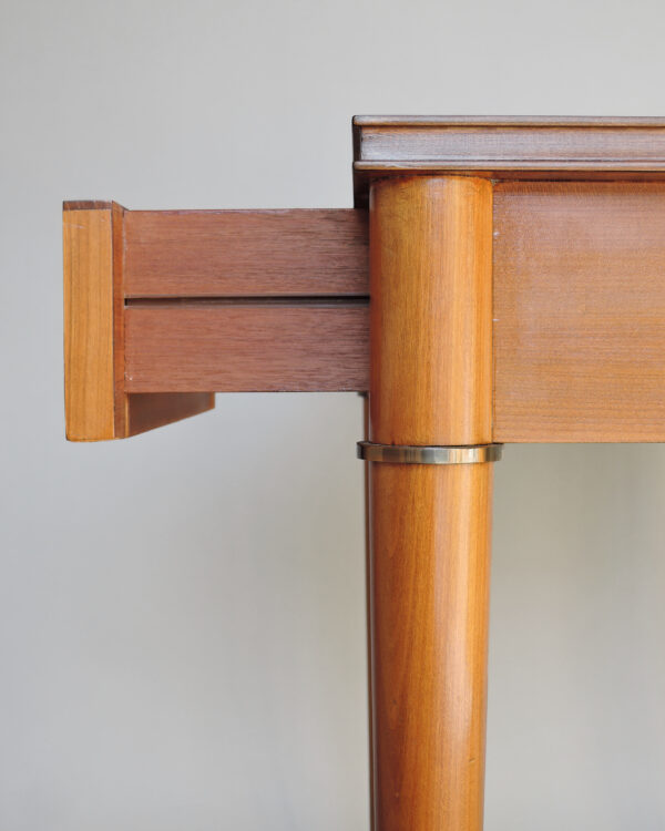 Fine French Art Deco Cherry Desk with Bronze Details - Image 12