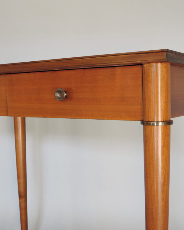 Fine French Art Deco Cherry Desk with Bronze Details - Image 13