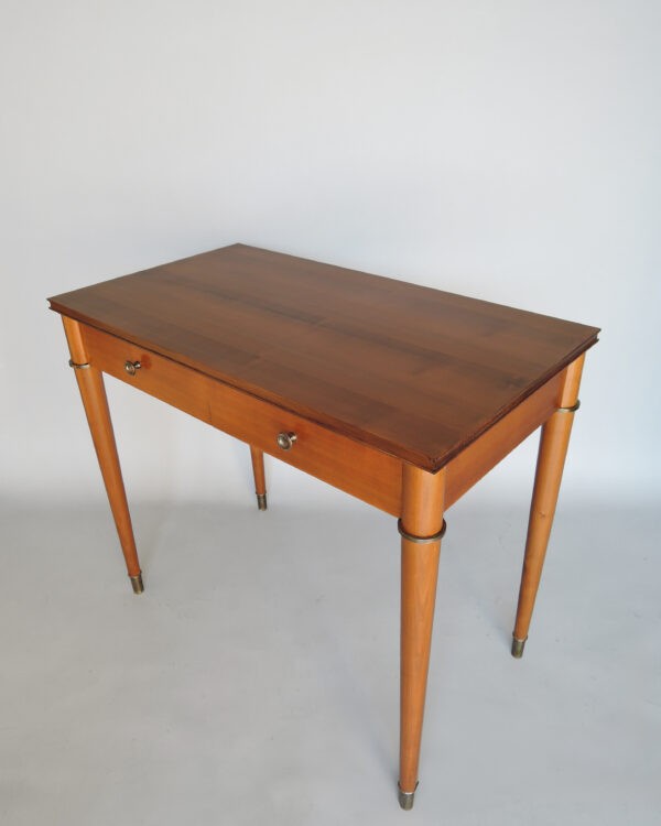 Fine French Art Deco Cherry Desk with Bronze Details - Image 17