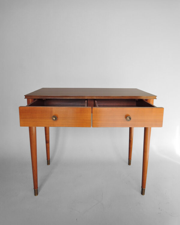 Fine French Art Deco Cherry Desk with Bronze Details - Image 4