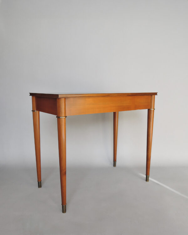 Fine French Art Deco Cherry Desk with Bronze Details - Image 9