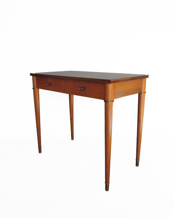 Fine French Art Deco Cherry Desk with Bronze Details