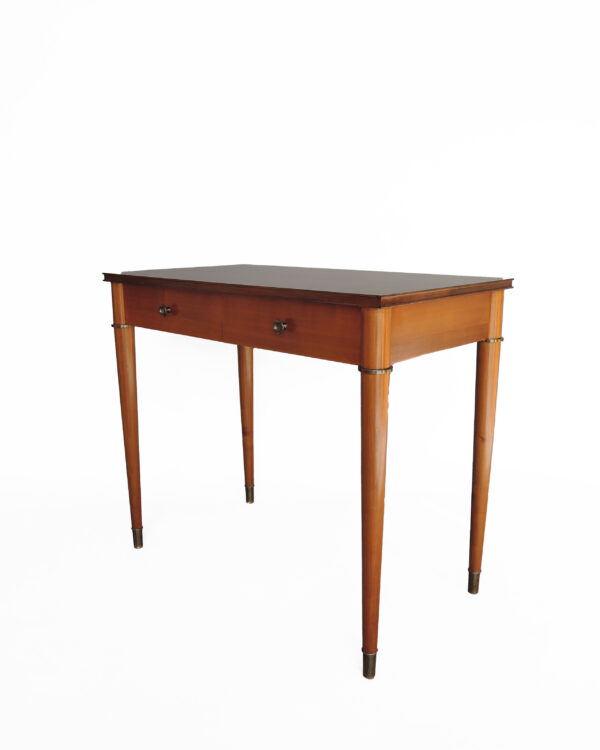 Fine French Art Deco Cherry Desk with Bronze Details