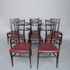 Set of 8 Fine French 1950s Dining Chairs by Maurice Flachet