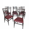 Set of 8 Fine French 1950s Dining Chairs by Maurice Flachet