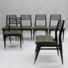 Set of 6 Fine French 1950s Dining Chairs by Raphael