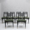 Set of 6 Fine French 1950s Dining Chairs by Raphael