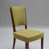 Fine French Art Deco Mahogany Chair by Jules Leleu