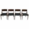 Set of Four 1960s Danish Chairs by Vestervig Erikson