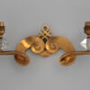 Set of 4 Fine French 1950s Gilded Bronze Wall Lights by Jules Leleu