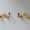 Set of 4 Fine French 1950s Gilded Bronze Wall Lights by Jules Leleu