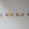 Set of 4 Fine French 1950s Gilded Bronze Wall Lights by Jules Leleu