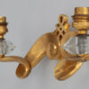 Set of 4 Fine French 1950s Gilded Bronze Wall Lights by Jules Leleu