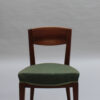 Set of 6 Fine French 1940s Dining Chairs by Printz