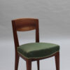 Set of 6 Fine French 1940s Dining Chairs by Printz