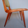 Fine French Mid-Century Mahogany Side Chair by Roset