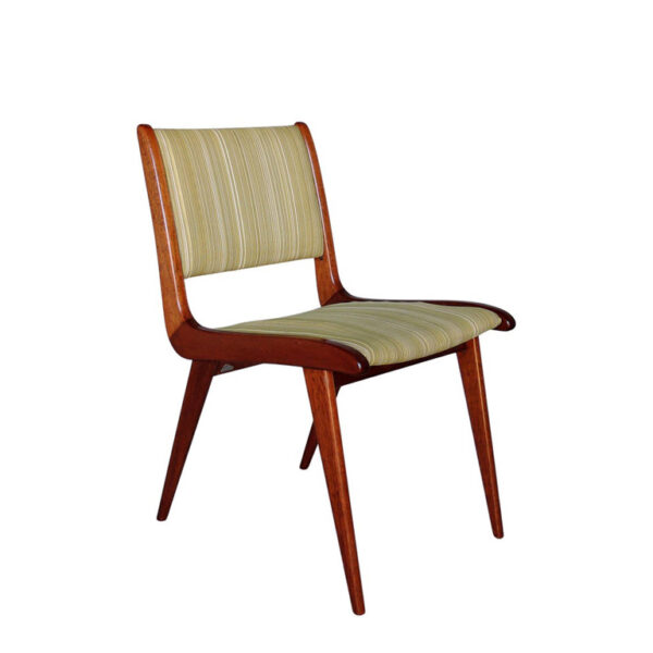 Fine French Mid-Century Mahogany Side Chair by Roset