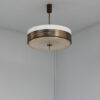 2 fine French 1960s Dallux, Metal and Perspex Pendants