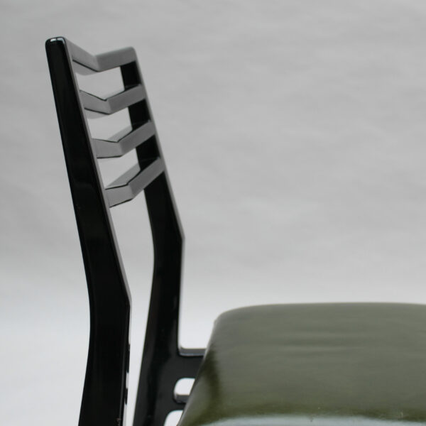 Set of 6 Fine French 1950s Dining Chairs by Raphael - Image 9