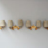 Set of 4 Fine French 1950s Gilded Bronze Wall Lights by Jules Leleu - Image 19